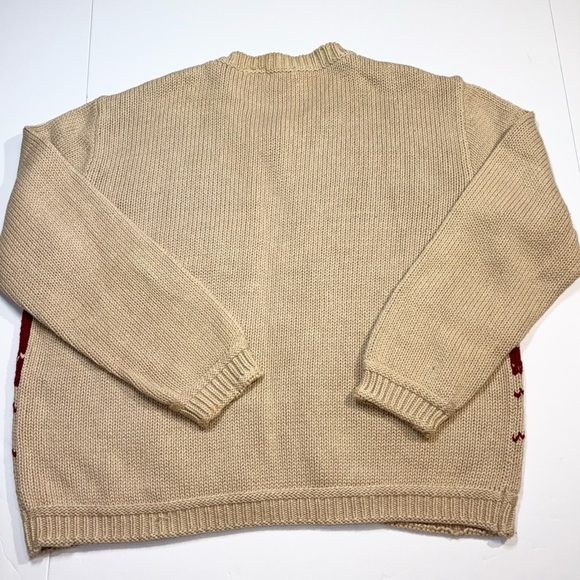 David Loren Vintage Cardigan Sweater XL Embroidery Flowers  CottageCore Granny - Picture 5 of 6